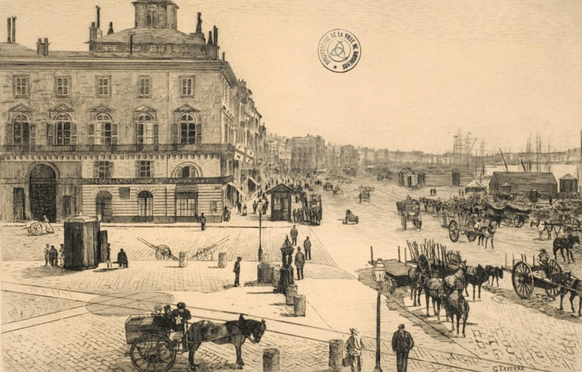 Vue de l'Entrepôt Lainé. Archives de Bordeaux Métropole